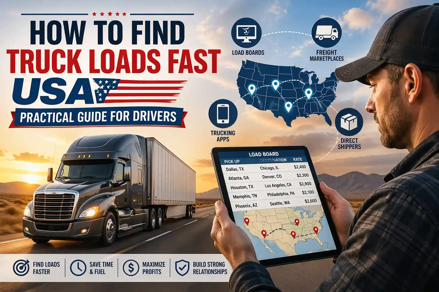 How to Find Truck Loads Fast USA Practical Guide for Drivers