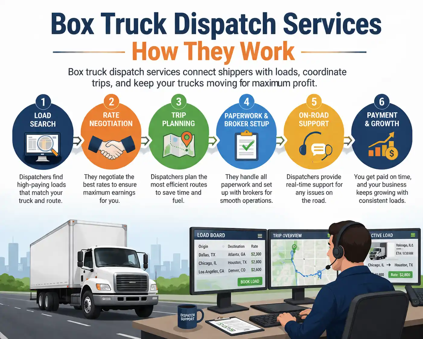 Box Truck Dispatch Services How They Work