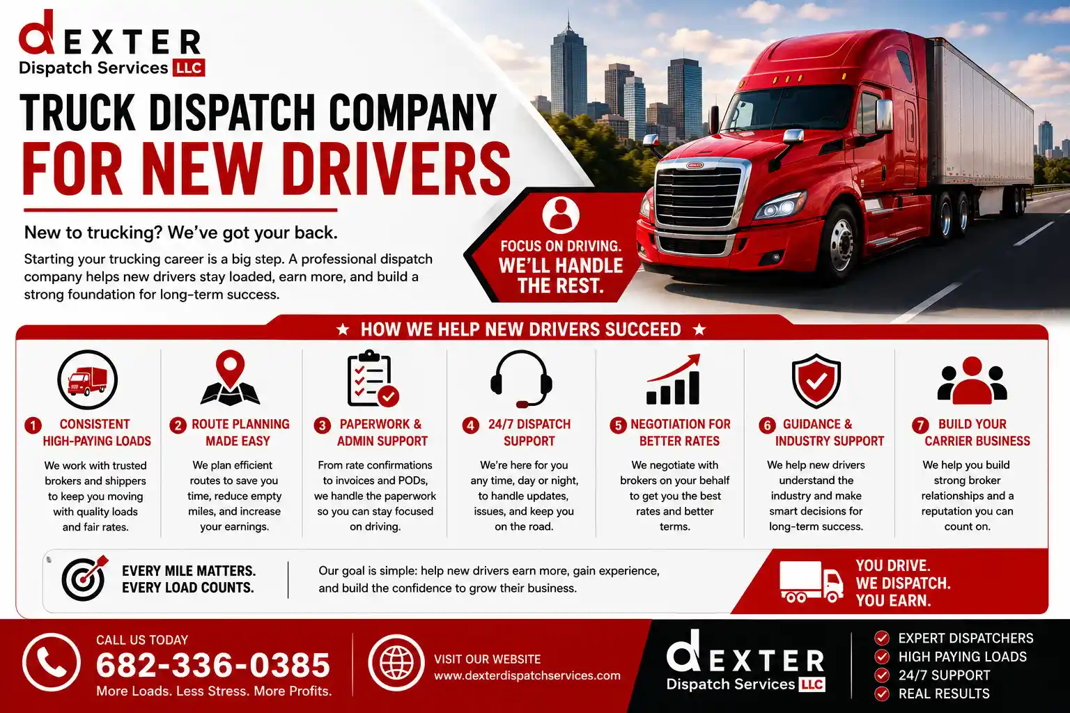 Truck Dispatch Company for New Drivers