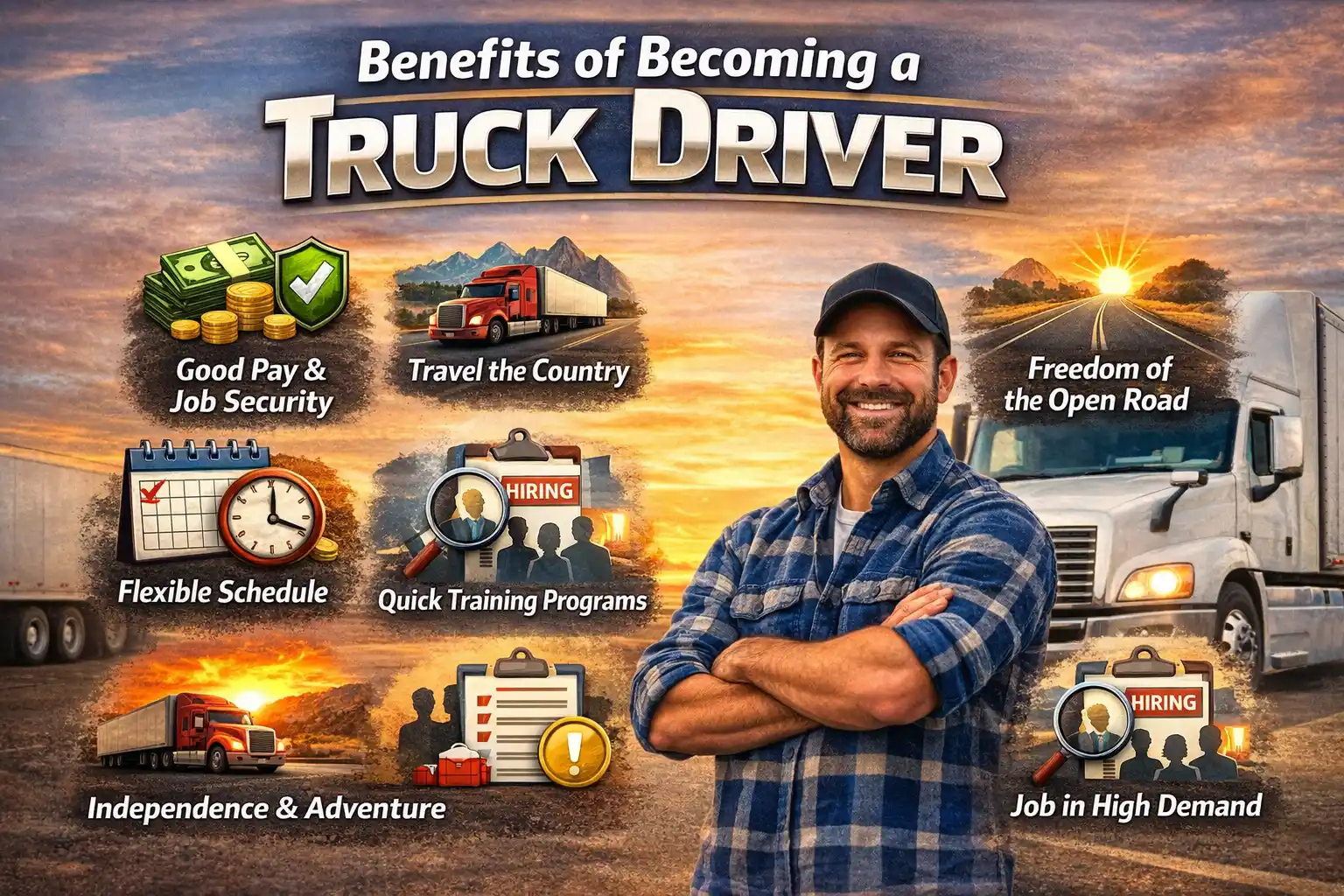Benefits of Becoming a Truck Driver