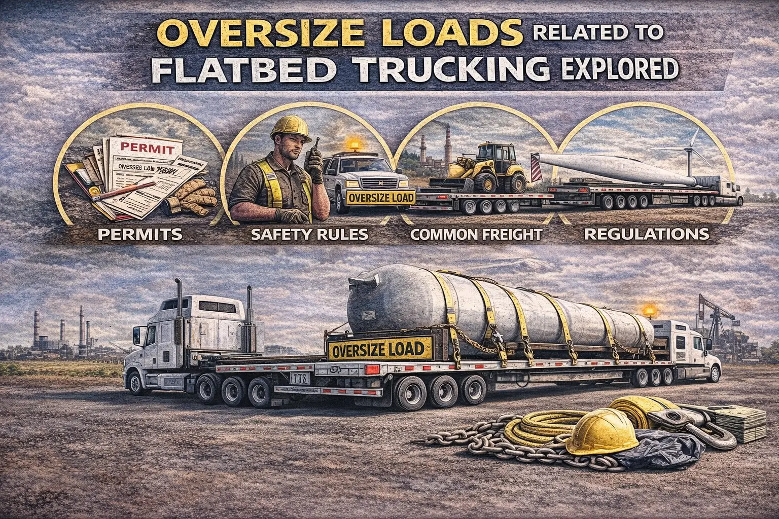 Oversize Loads Related To Flatbed Trucking Explored