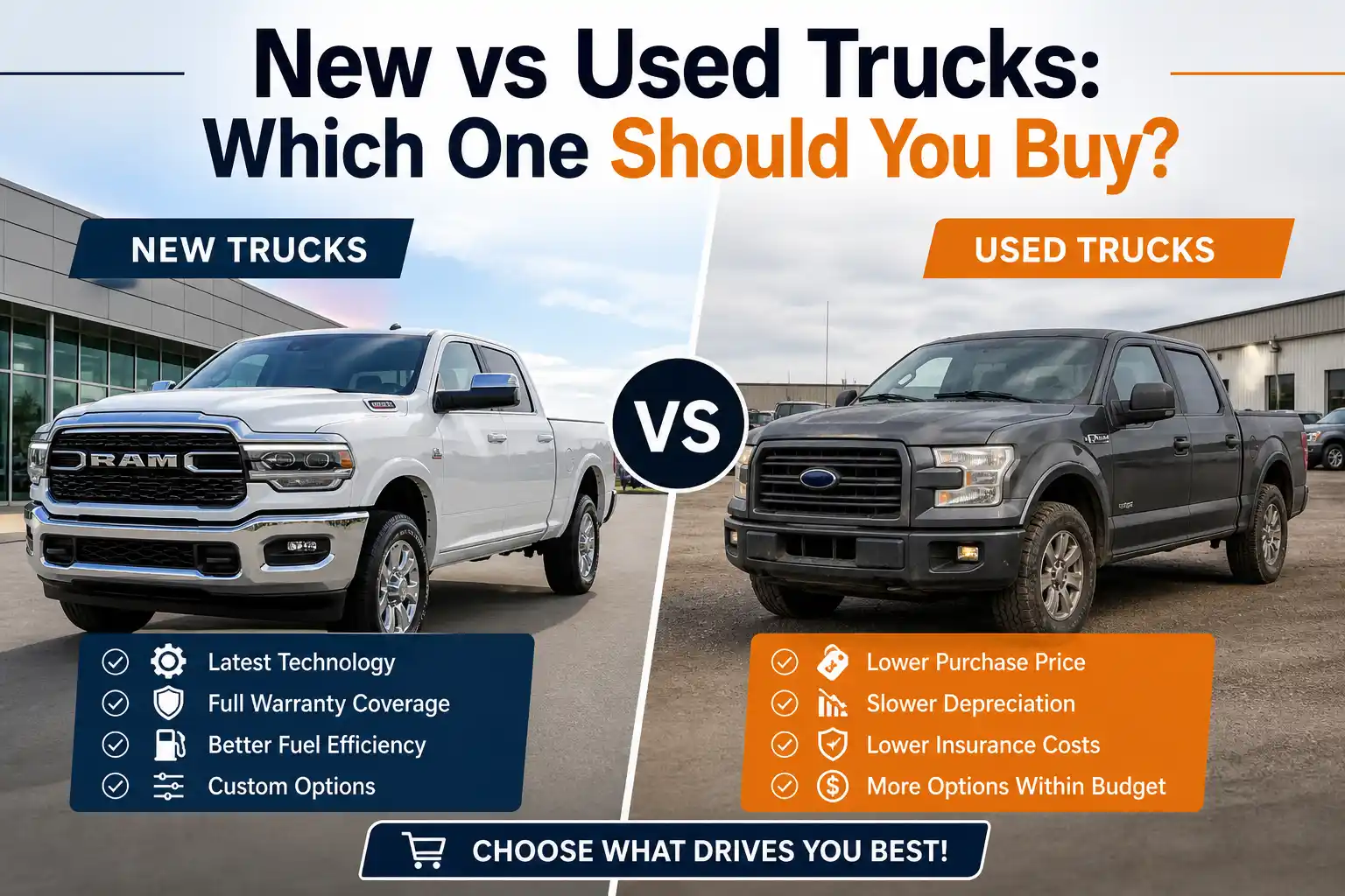 New vs Used Trucks: Which One Should You Buy?