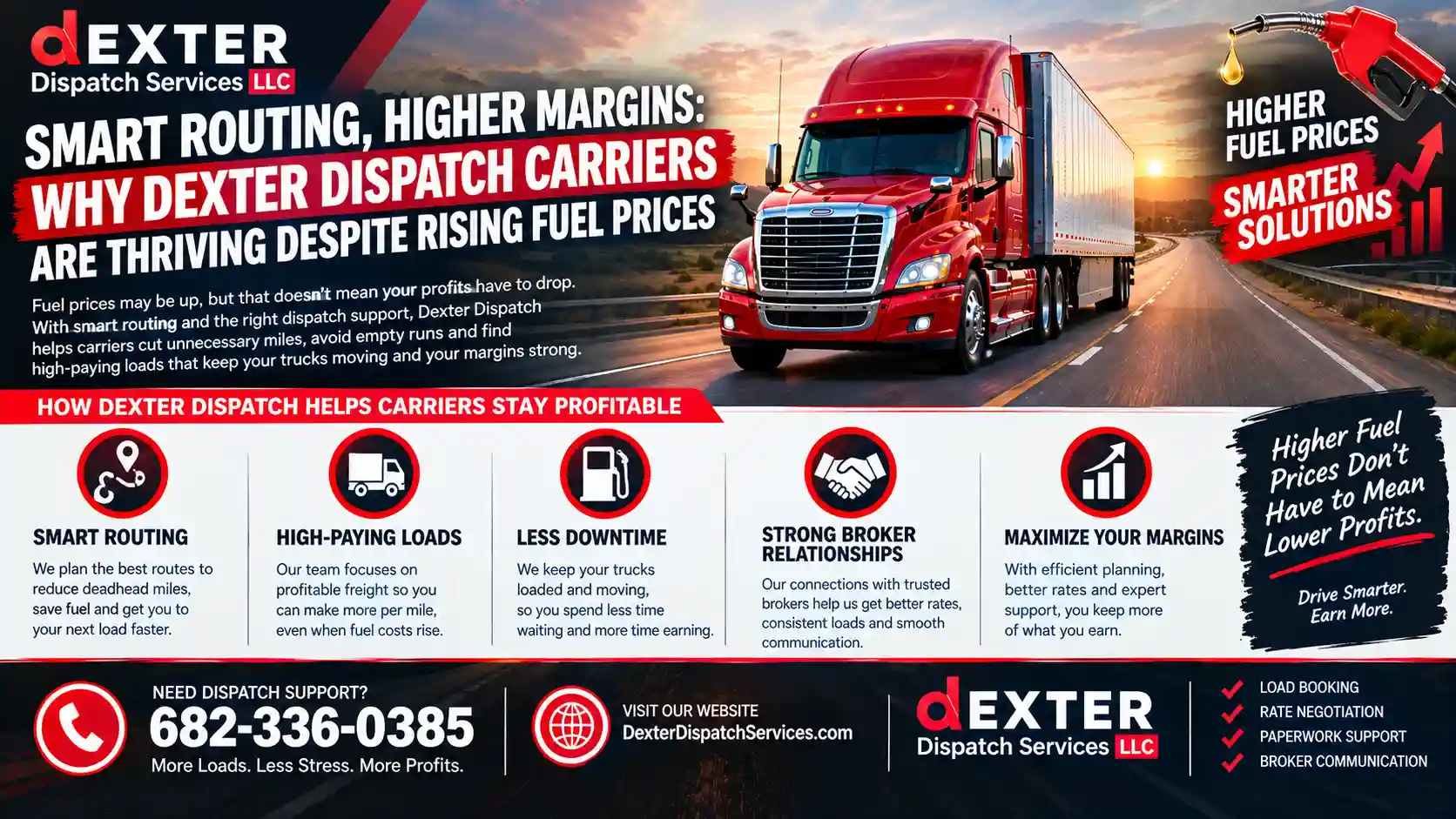 Smart Routing, Higher Margins: Why Dexter Dispatch Carriers Are Thriving Despite Rising Fuel Prices