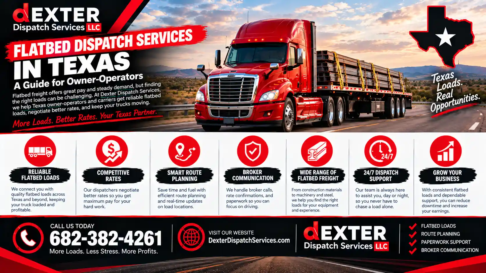 Flatbed Dispatch Services in Texas: A Guide for Owner-Operators